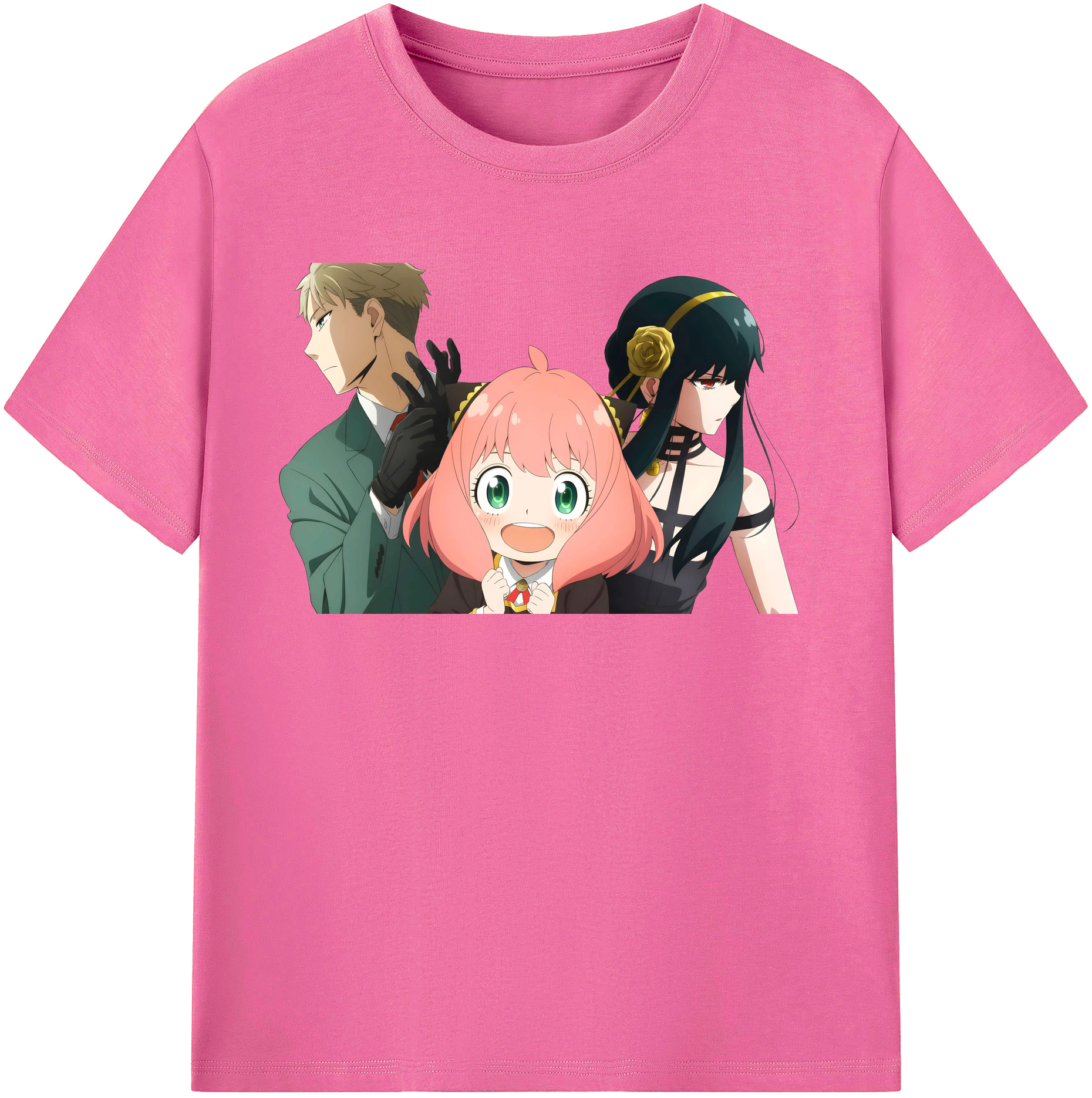 （画像用） SPY×FAMILY间谍家家酒 レディースカジュアルプリントTシャツ（綿100％）